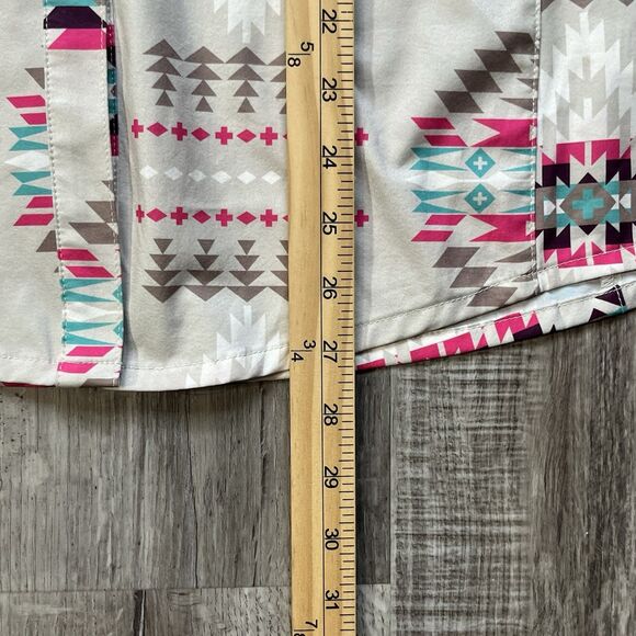 Sterling Kreek Womens Pearl Snap Medium Western Aztec Cowgirl Rodeo - Picture 4 of 8